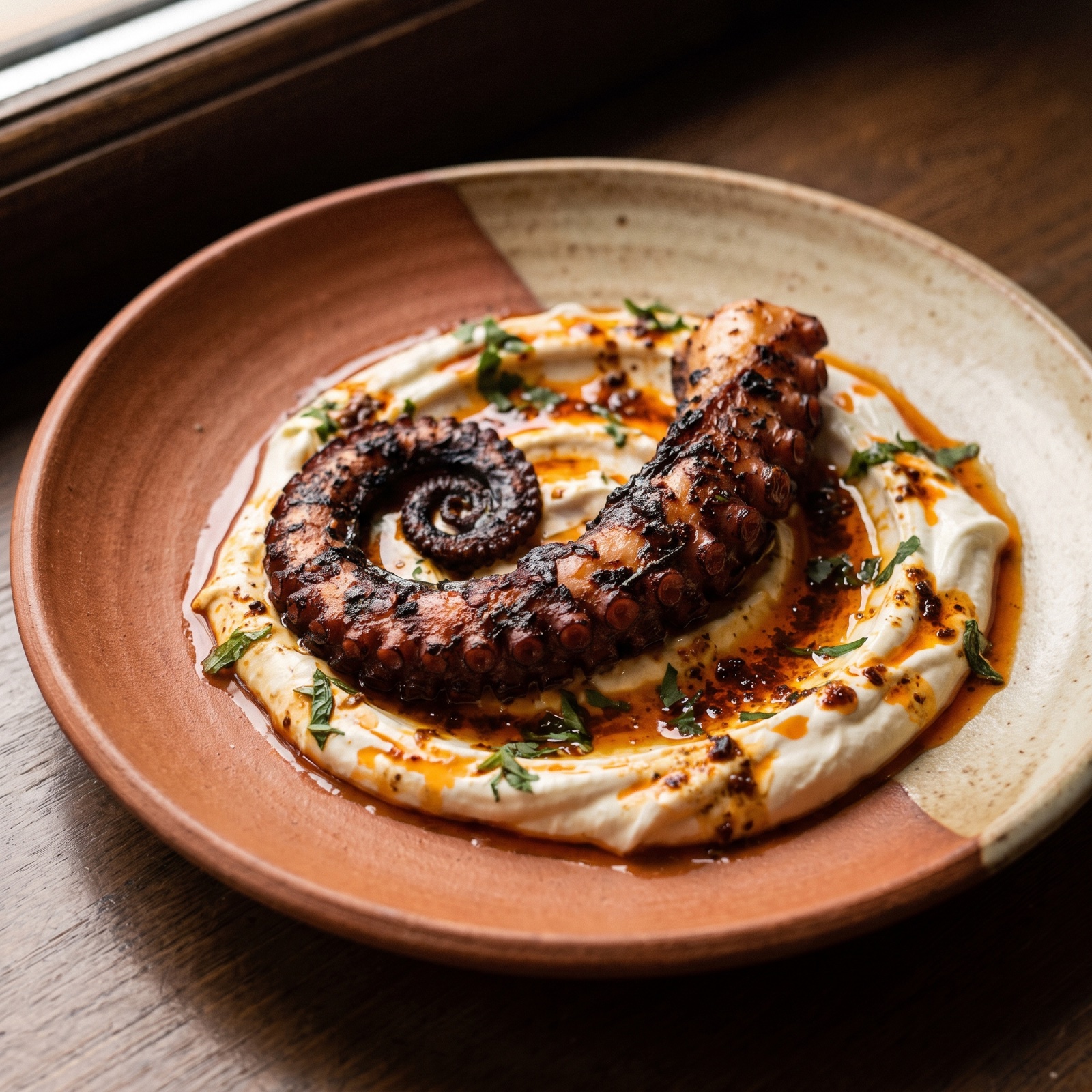 Charred octopus